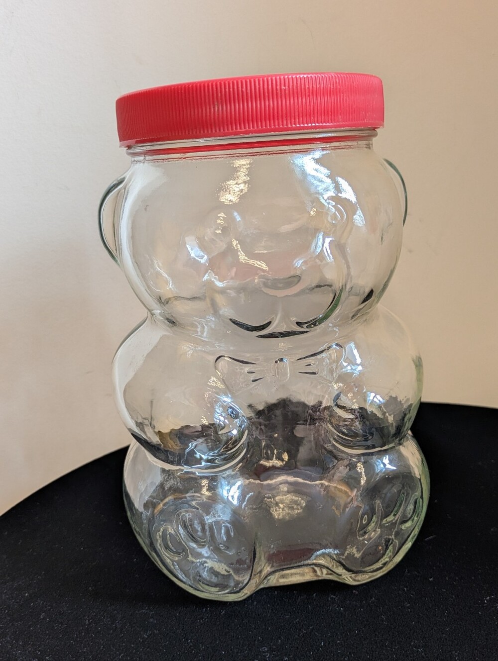 Vintage 1988 Kraft Peanut Butter Papa Bear Jar With Crunchy Lid